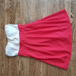 (S) Charlotte Russe Empire Waist Strapless Fit and Flare Mini Dress Fancy